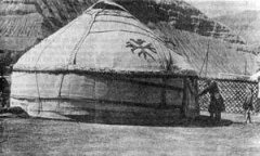 Кыргызская юрта "боз ŷй"
