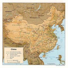 Карта Китая