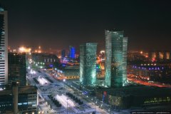 ночная Астана