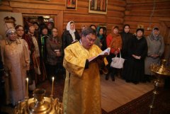 Богослужение в Соттинской церкви