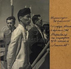 НАЗВАНИЕ;СЕКРЕТАРЬ ОБКОМА ПАРТИИ ТАТИБАЕВ НА СТРОИТЕЛЬСТВЕ КАНАЛА ЛЕНИНЖАБ,ВРЕМЯ;1940Г