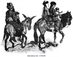 family-traveling-on-horse-and-donkey-chinese-turkestan-central-asia-etbjw5.jpg