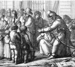 Башкир на улице Унтер ден Линден в Берлине, 1813 год. Художник: Карл Людвиг Кубейль.