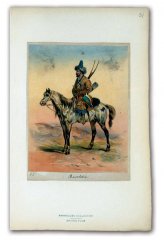 Башкир. В. Адам с оригинала А. О. Орловского. Раскрашенная гравюра. Первая четверть XIX в.