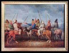 Иоганн Генрих Вильгельм Тишбейн. Башкиры на лошадях. 13 апреля 1814 г.