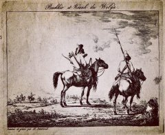 Башкир и волжский казак. Художник А. И. Зауервейд, 1813 год.