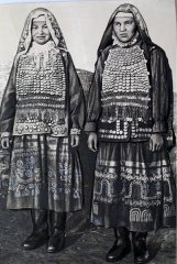 Курганские башкирки, в традиционном хиджабе. 1959 год.