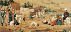 Башкиры. Игры детей.  Иллюстрация из коллективного труда российских историков XIX века под общей редакцией П. П. Семёнова-Тян-Шанского «Приуральский край».